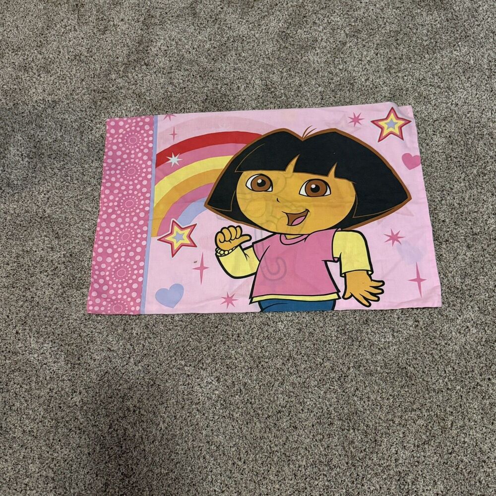 Vintage Dora The Explorer Monkey Boots Pillowcase Standard Graphics Both Side